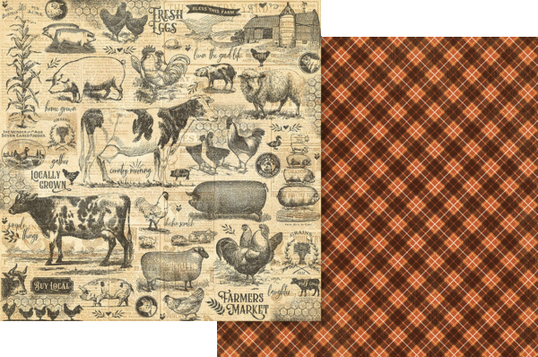 Graphic 45 - Farmhouse Collection — 12 x 12 Keepsake Edition