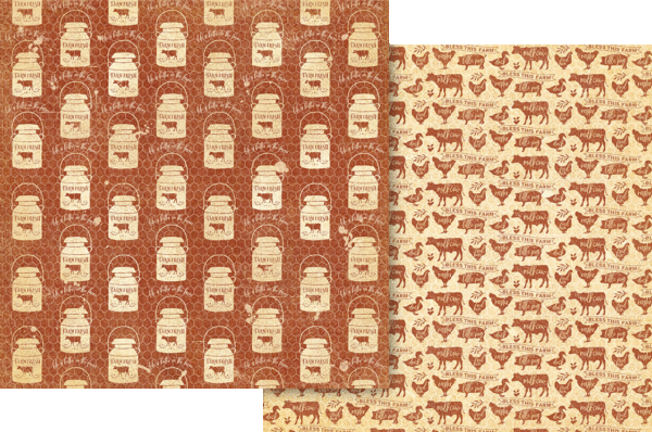 Graphic 45 - Farmhouse Collection — 12 x 12 Keepsake Edition