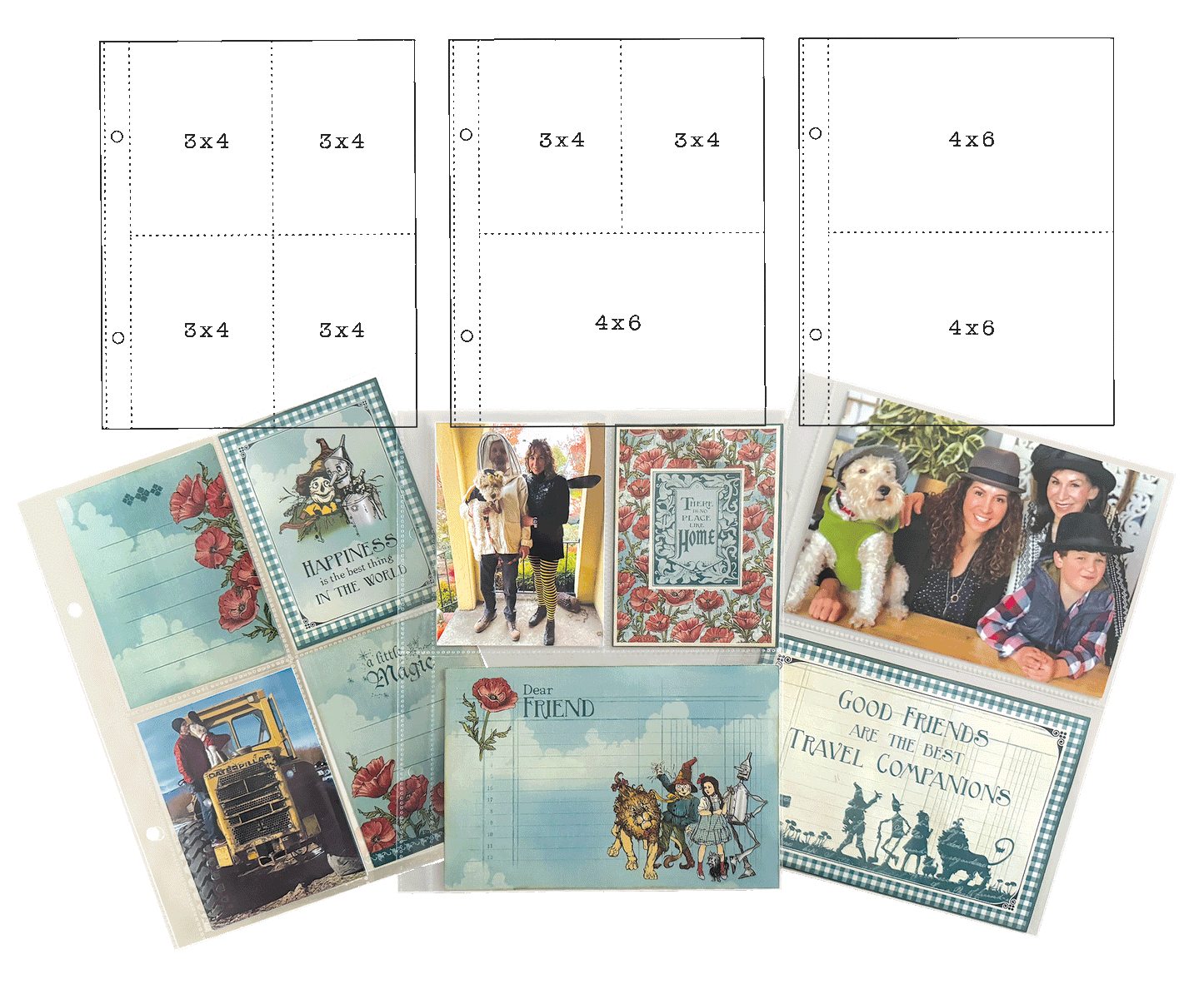 Graphic 45 - 6×8 Multi Pack Binder Album Pocket Page Refills