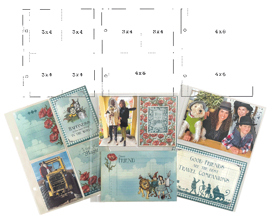 Graphic 45 - 6×8 Multi Pack Binder Album Pocket Page Refills