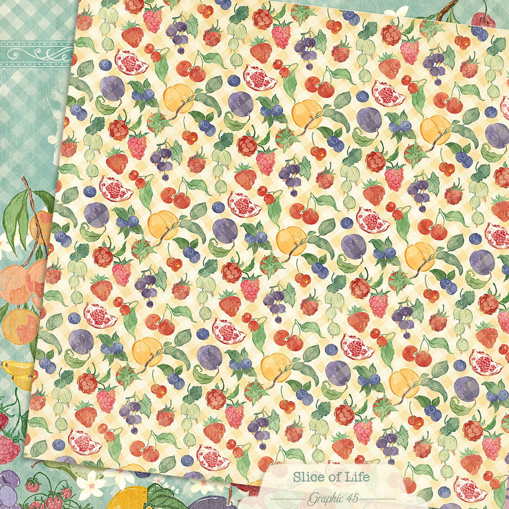 Graphic 45 - Slice Of Life Collection - 12 x 12 Double Sided Paper - Wild And Wonderful Layout
