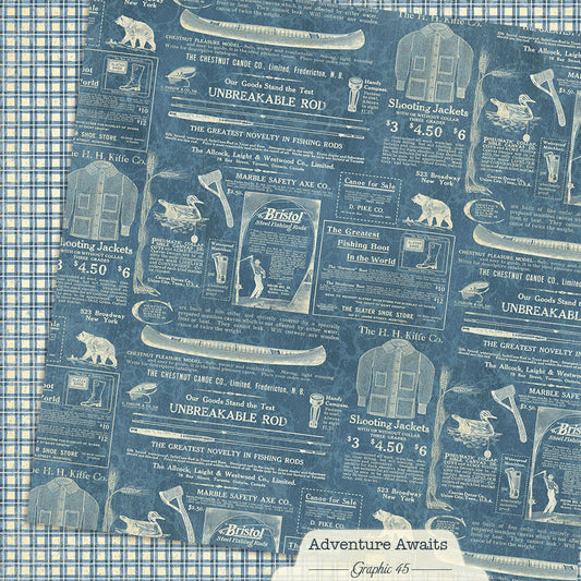 Graphic 45 - Adventure Awaits Collection - 12 x 12 Double-Sided Paper - Outdoor  Catalogue
