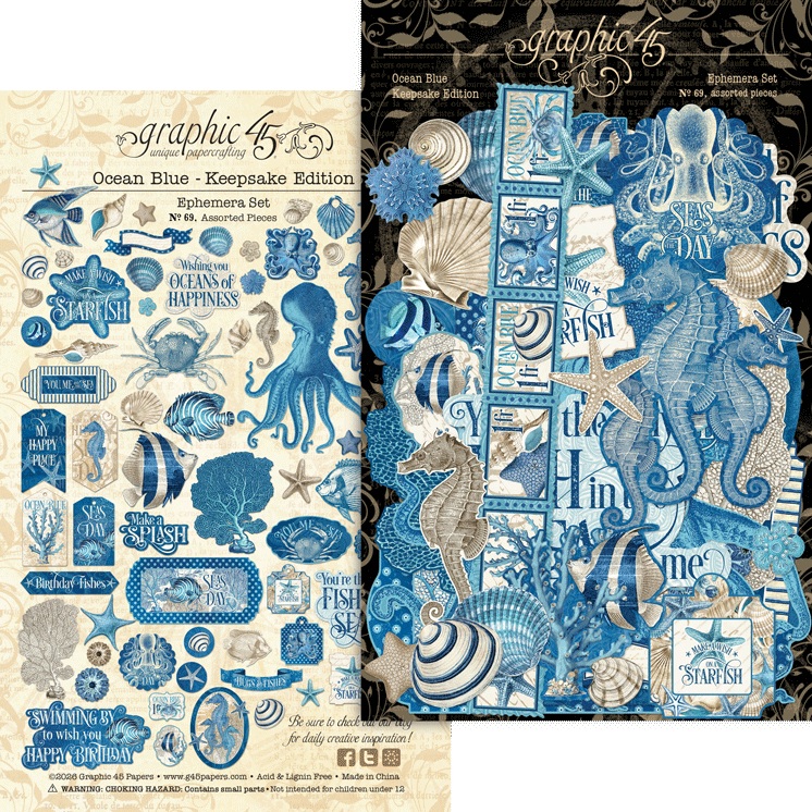 Graphic 45 - Keepsake Edition Kit - Ocean Blue