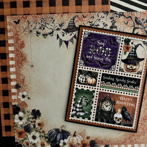 Graphic 45 - Staples Embellishments Collection - Metal Dies - Postage Stamp Collage And Numbers