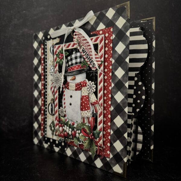 Graphic 45 - Binder Album With Interactive Pages - Black Check