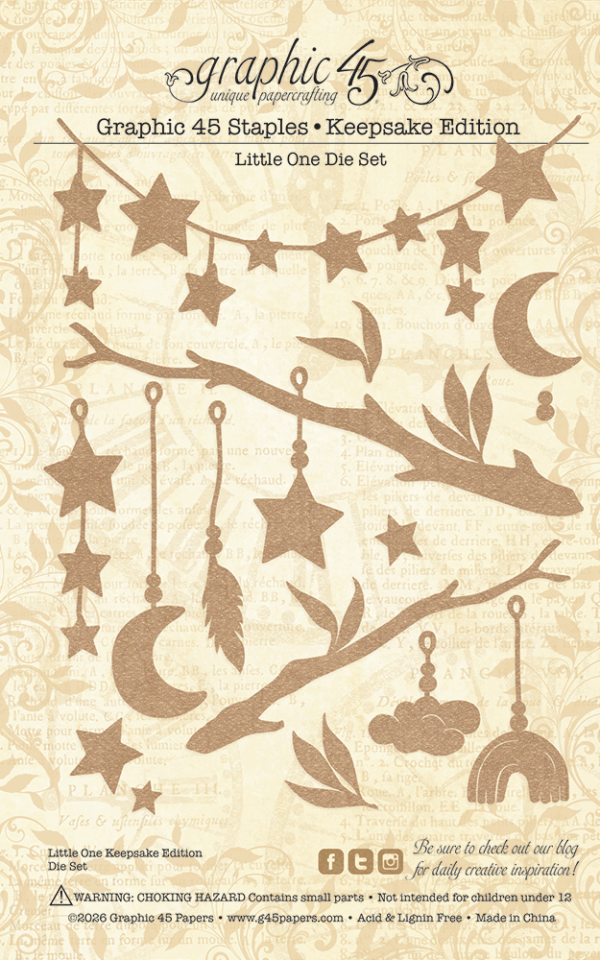 Graphic 45 - Keepsake Edition Pack With Exclusive Metal Die Set - Little One