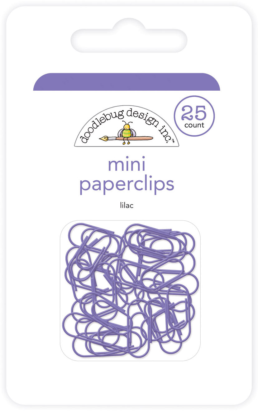 Doodlebug Design - Mini Paperclips - Lilac