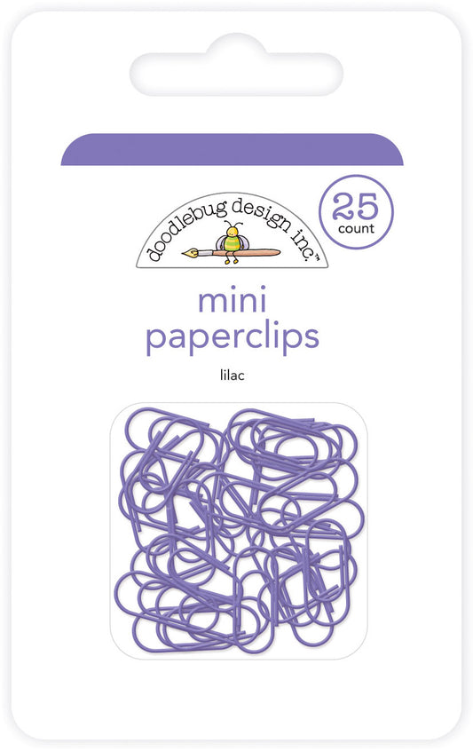 Doodlebug Design - Mini Paperclips - Lilac