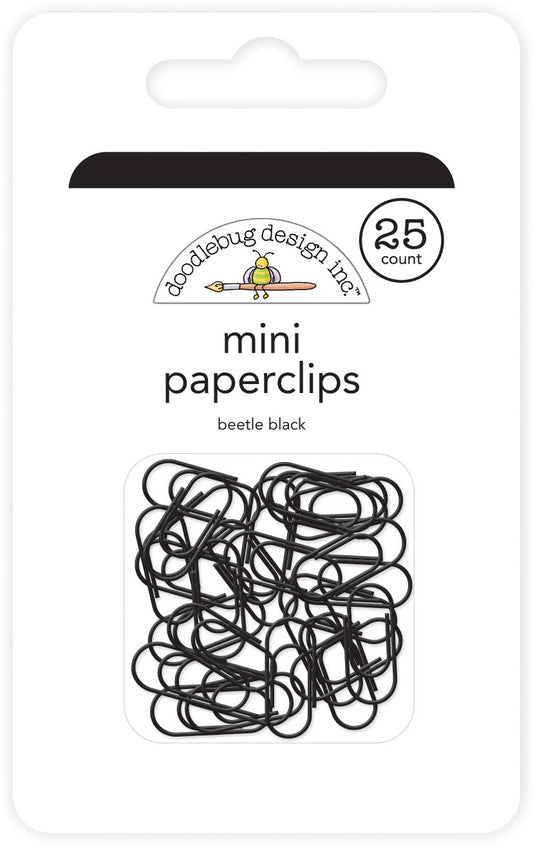 Doodlebug Design - Mini Paperclips - Beetle Black