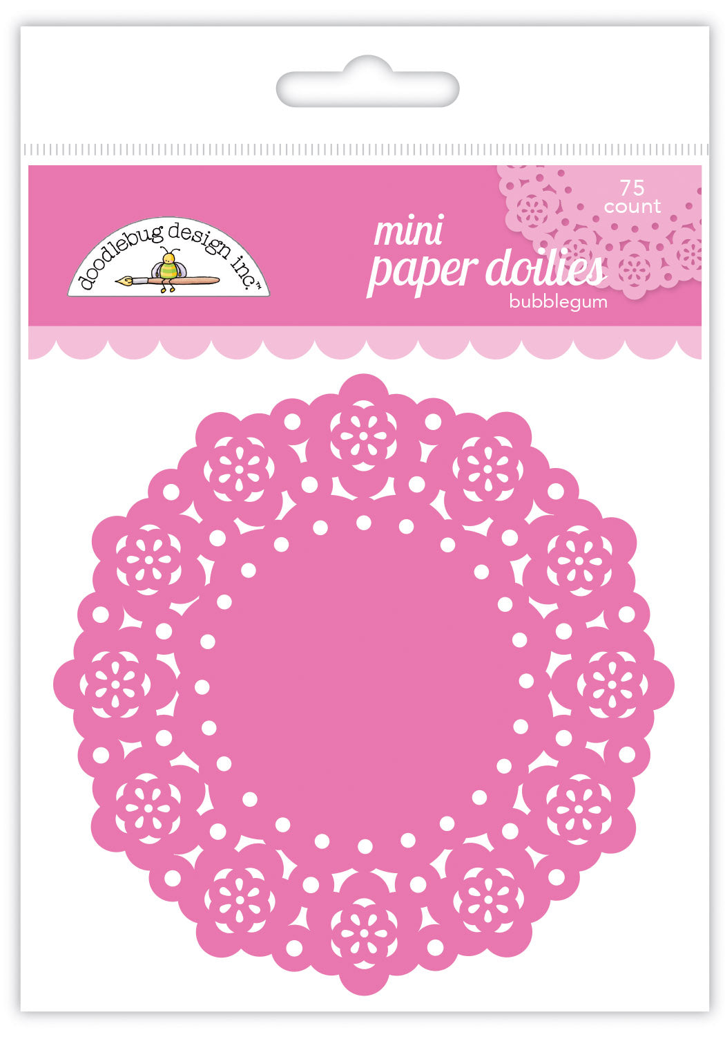 Doodlebug Design - Paper Doilies - Mini - Bubblegum