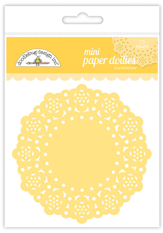 Doodlebug Design - Paper Doilies - Mini - Bumblebee