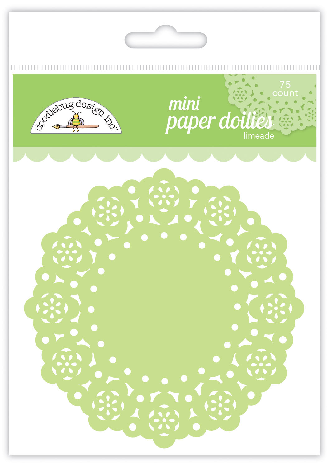 Doodlebug Design - Paper Doilies - Mini - Limeade