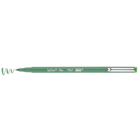 Marvy Le Pen Flex - Marker Pen - Brush Tip - Jade Green
