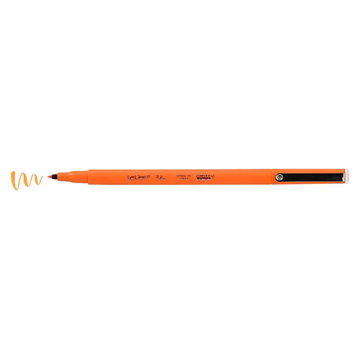 Marvy Le Pen Flex - Marker Pen - Brush Tip - Fluorescent Orange
