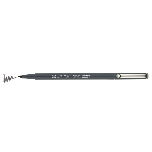 Marvy Le Pen Flex - Marker Pen - Brush Tip - Dark Grey
