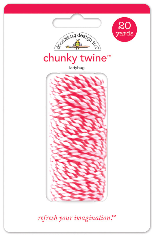 Doodlebug Design - Chunky Doodle Twine - Ladybug