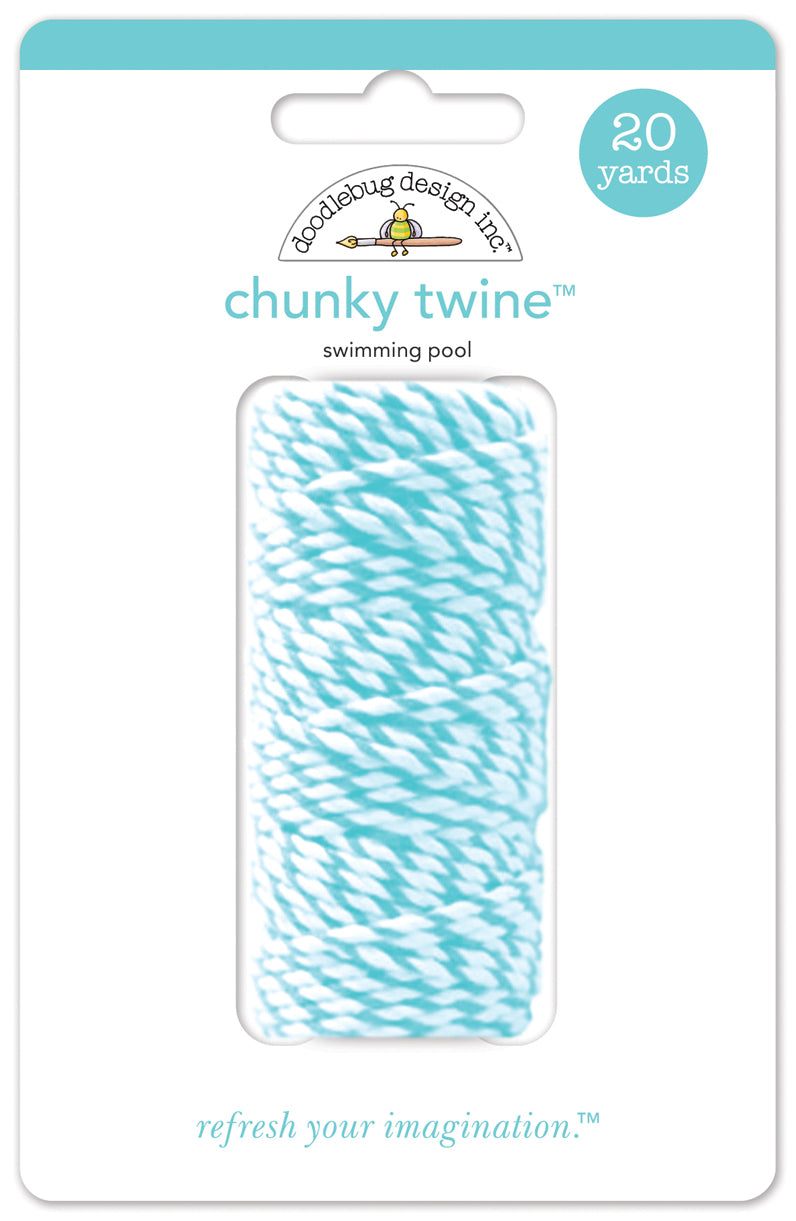 Doodlebug Design - Chunky Doodle Twine - Swimming Pool