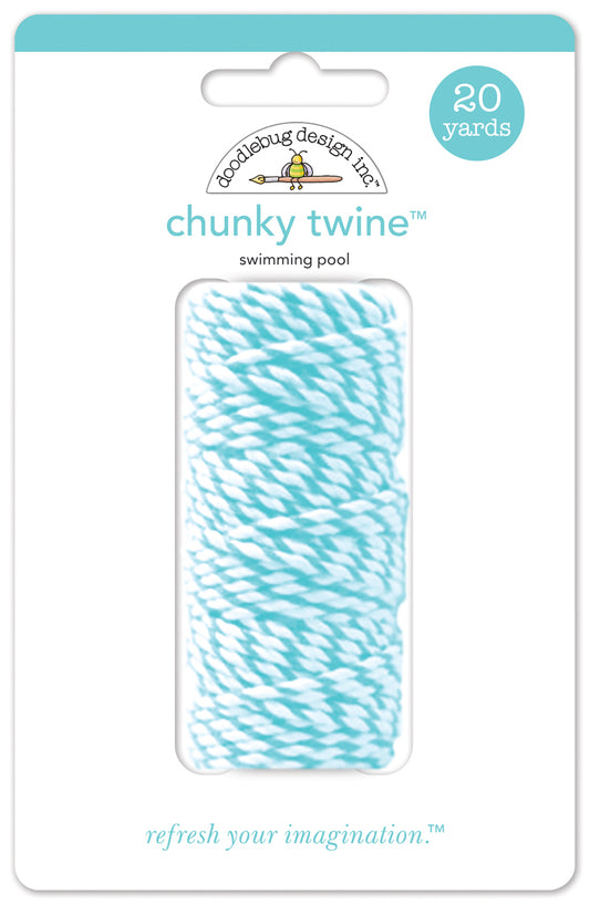 Doodlebug Design - Chunky Doodle Twine - Swimming Pool