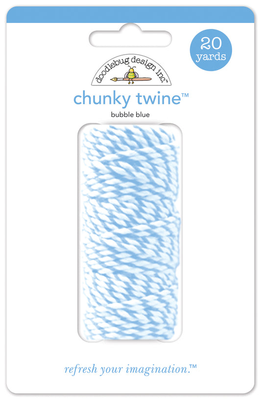 Doodlebug Design - Chunky Doodle Twine - Bubble Blue