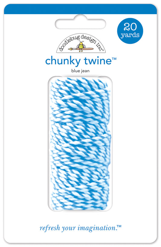 Doodlebug Design - Chunky Doodle Twine - Blue Jean