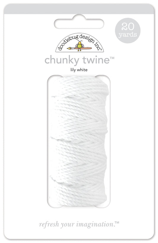 Doodlebug Design - Chunky Doodle Twine - Lily White