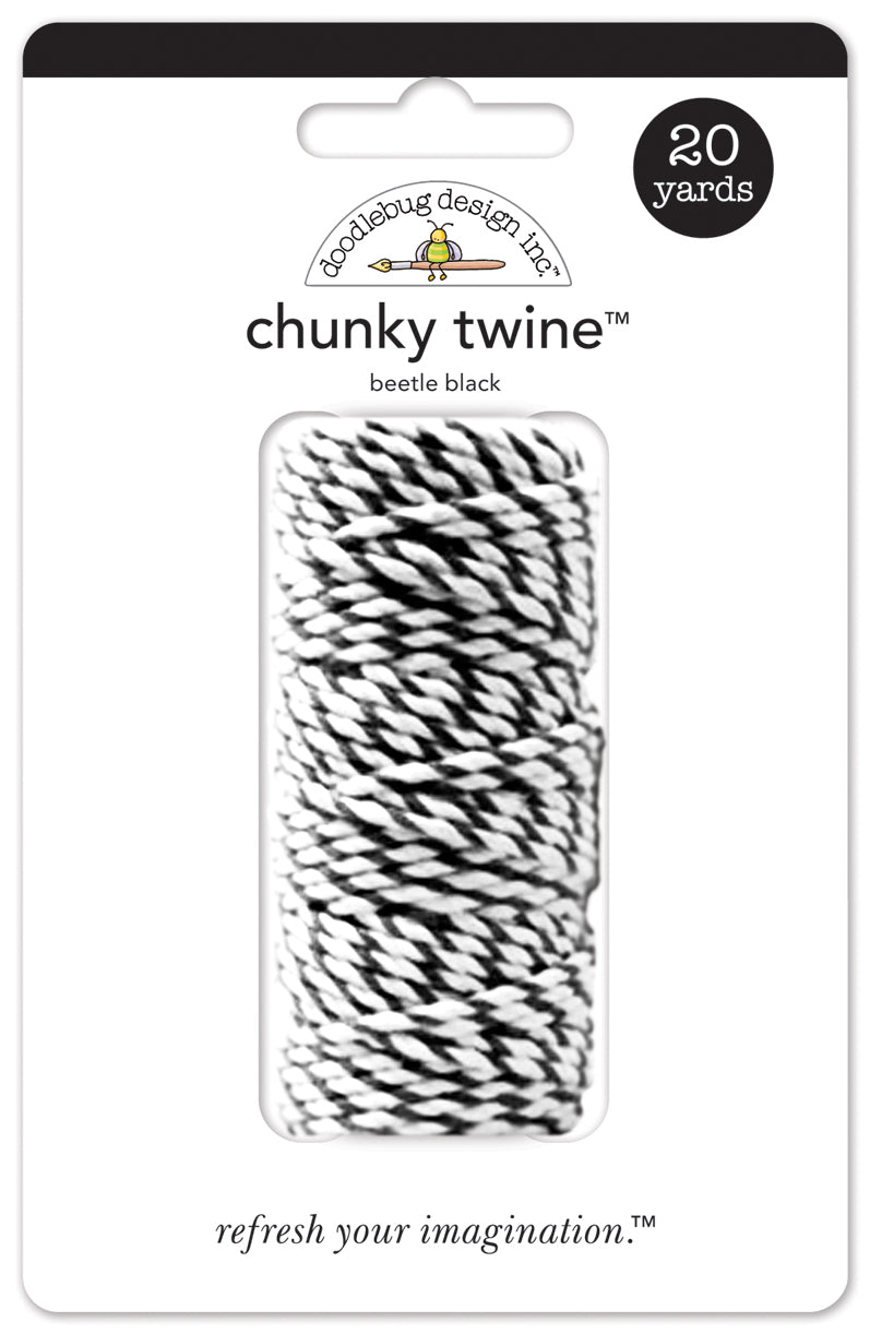 Doodlebug Design - Chunky Doodle Twine - Beetle Black