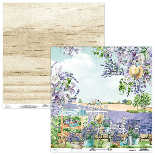 Mintay Lavender Farm-03 Doubled-Sided 12 x 12 Single Sheet