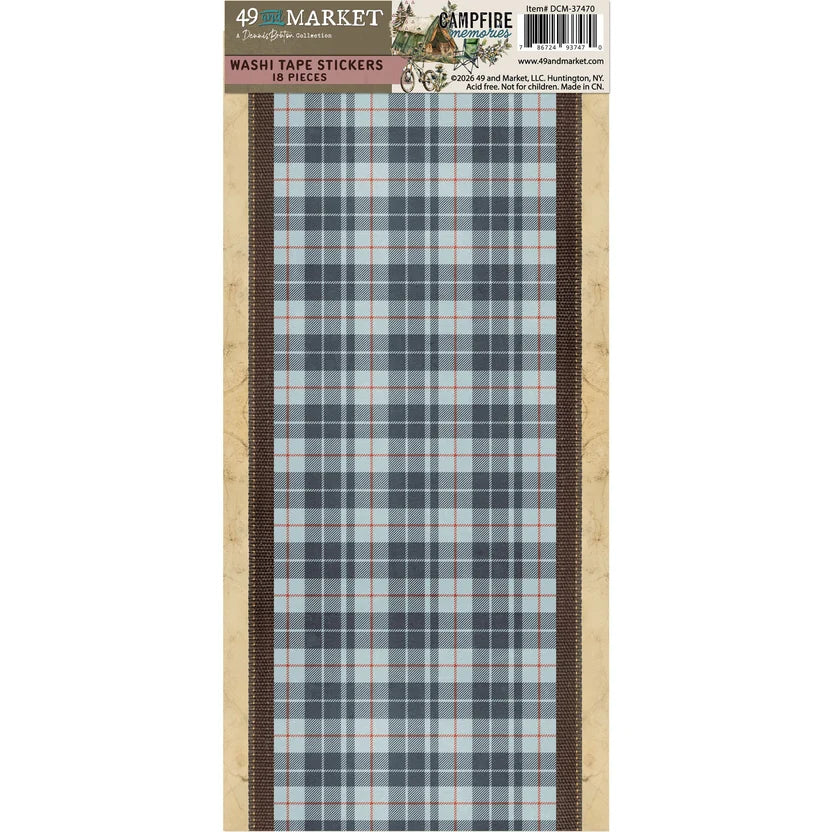 49 and Market - Campfire Memories Collection - Washi Tape Stickers