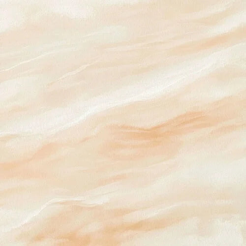 A close-up of a warm cream and peach marble or stone texture with soft wavy veining.