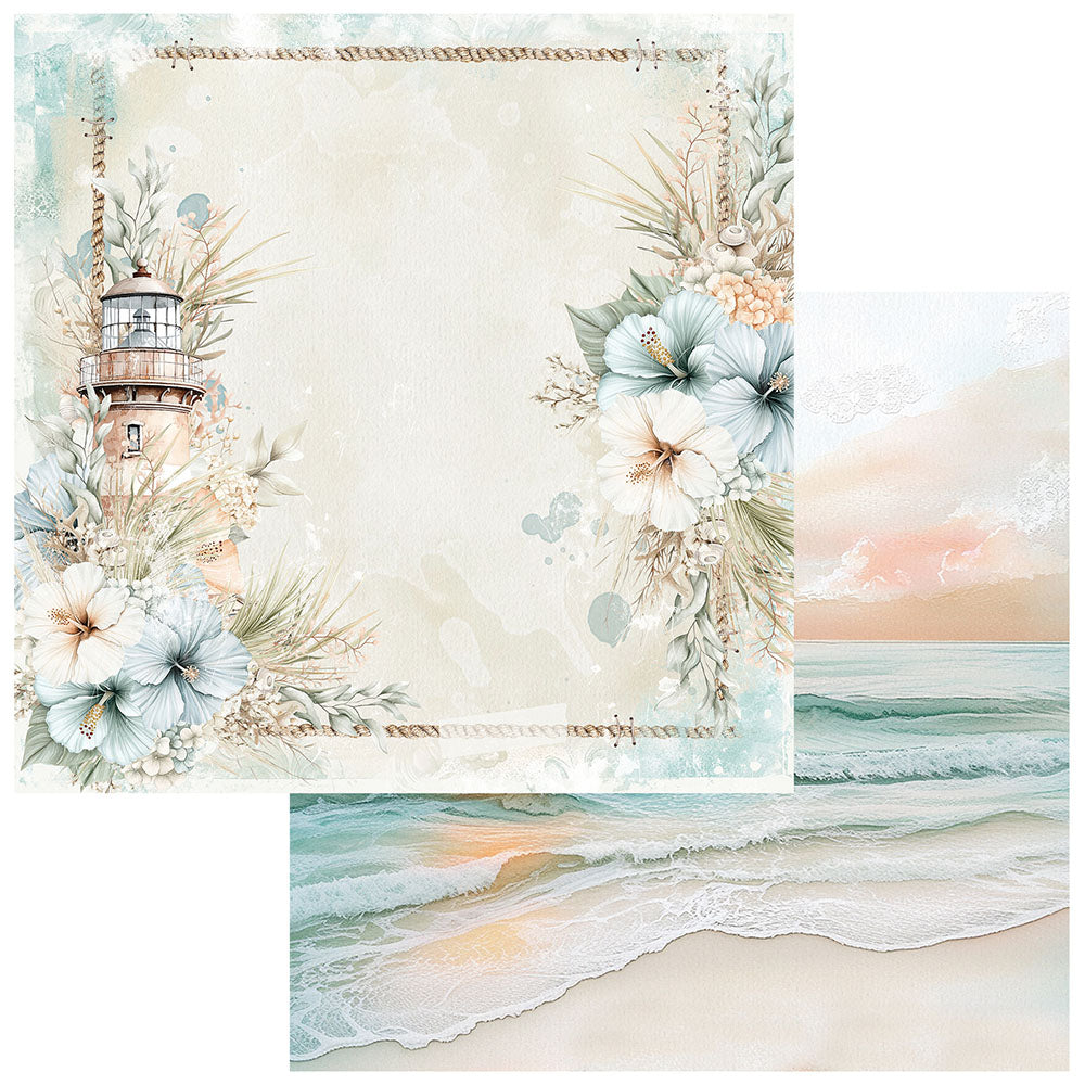 49 and Market - Coastal Soul Collection - 12 x 12 Double Sided Paper - Coastal Bliss