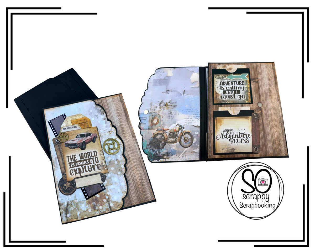 Uniquely Creative Wings And Wheels 6" x 8" Flip Folio Class with Diana Boggs