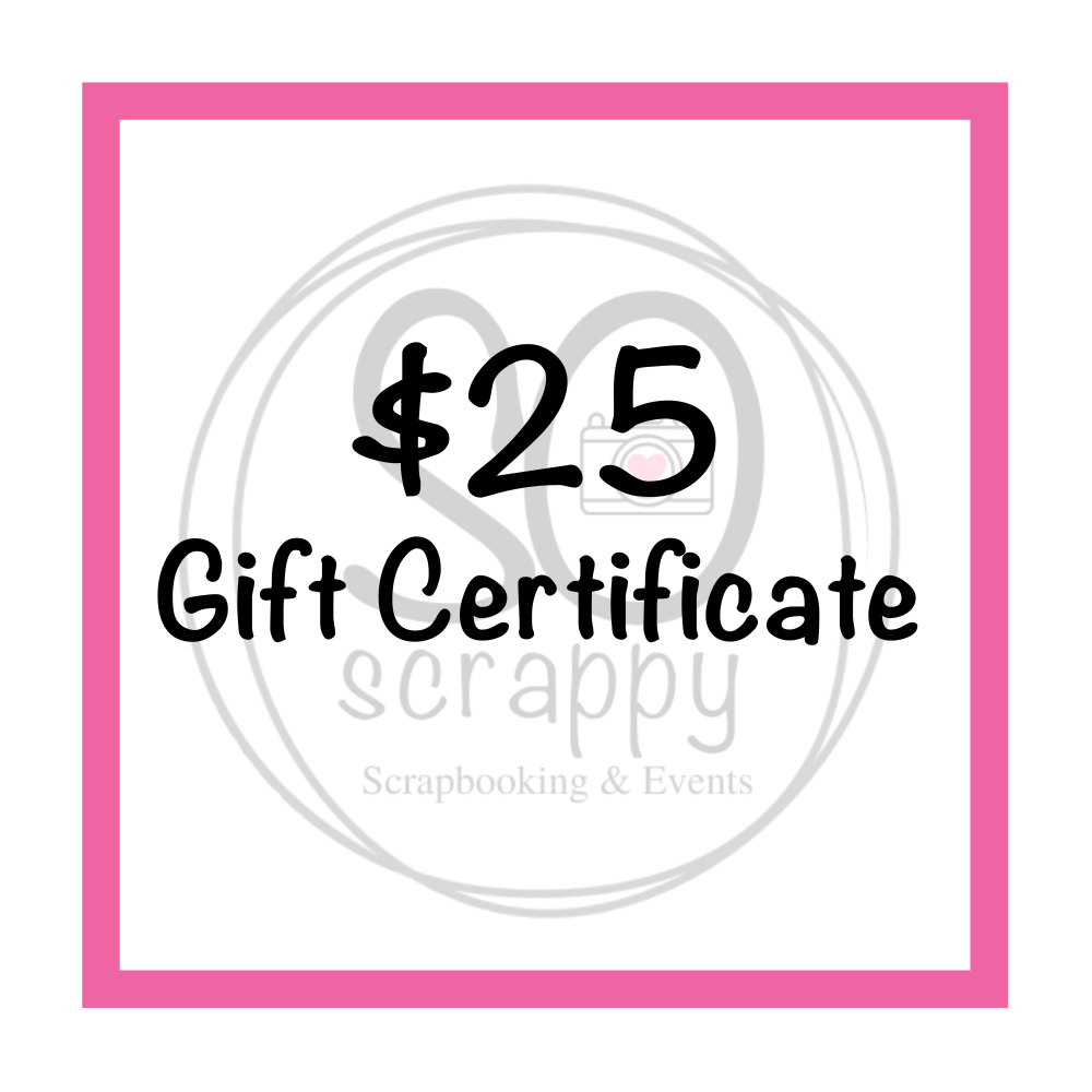 SO scrappy GIFT CERTIFICATE