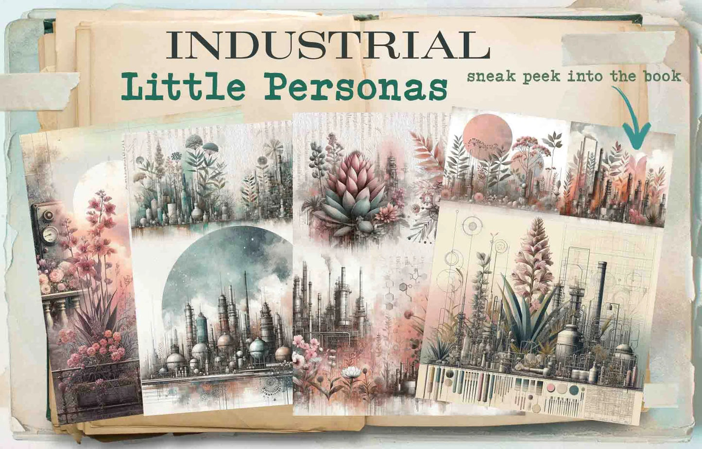 Maremi's Small Art - Industrial Collage Ephemera For Art Journaling - Fashionista Personas And More