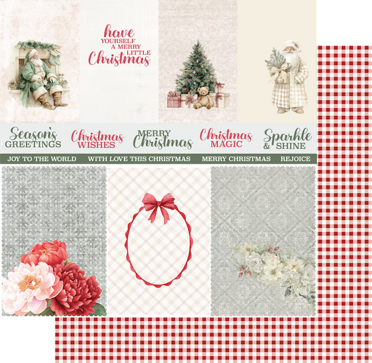 Uniquely Creative - Christmas Keepsakes Collection - 12 x 12 Double Sided Paper - Festive Memories