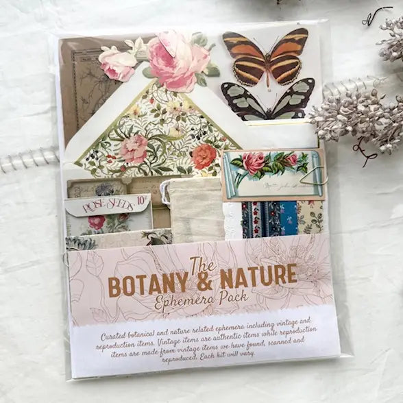A House Of Books - Botanical and Nature Ephemera Kit For Junk Journaling