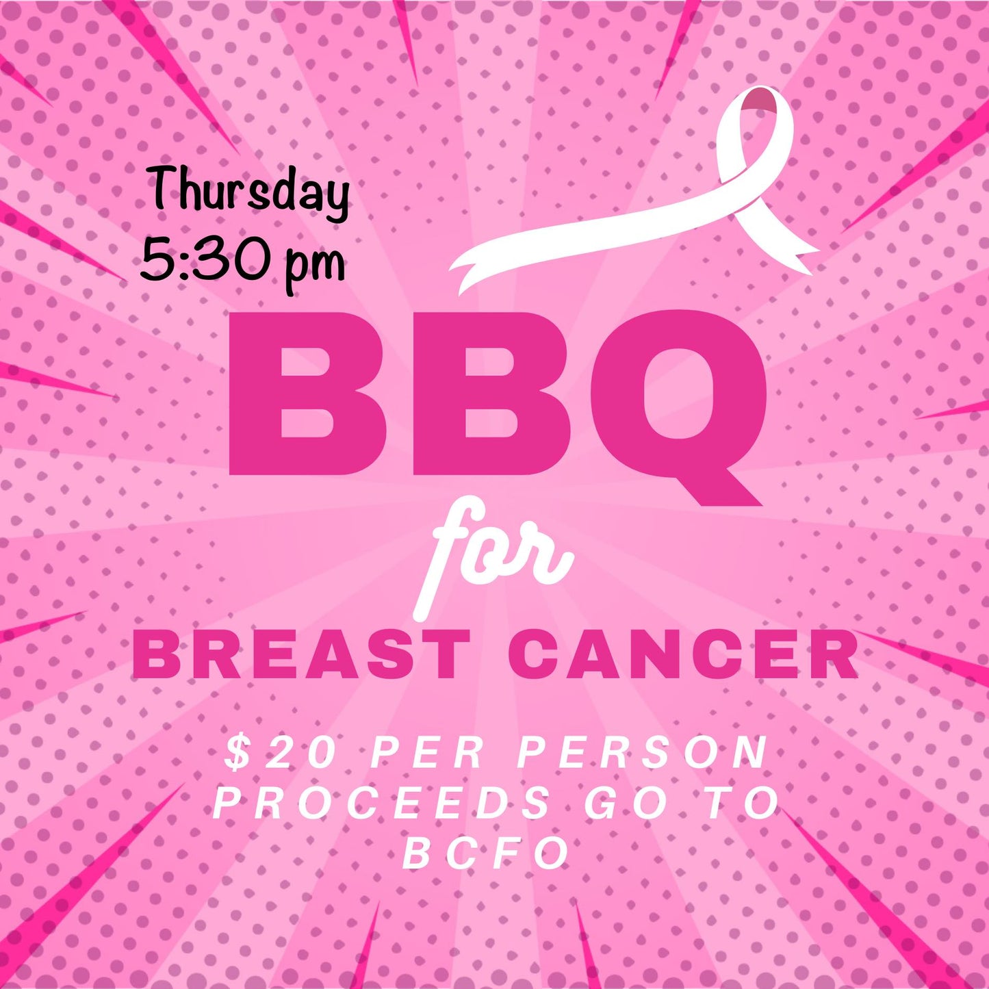 BBQ for Breast Cancer - October Retreat Dinner