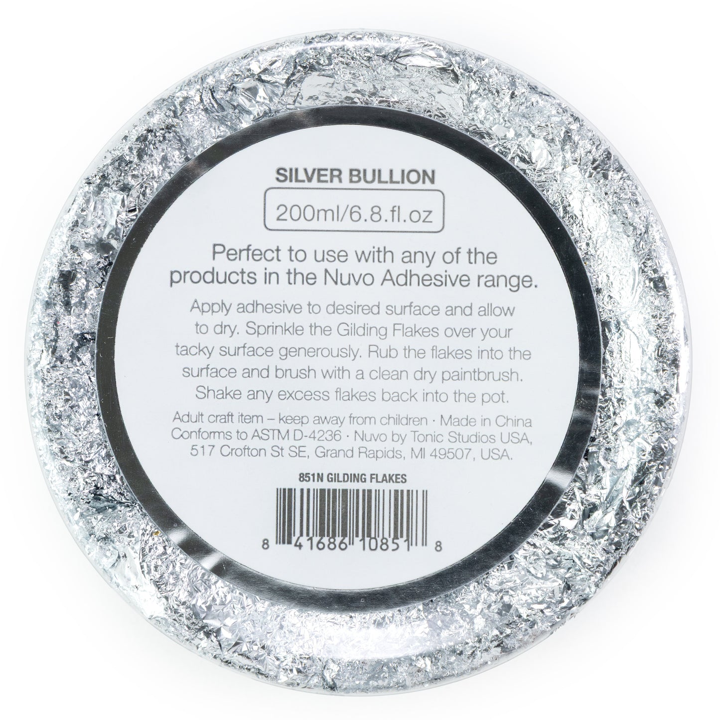 Nuvo Gilding Flakes - Silver