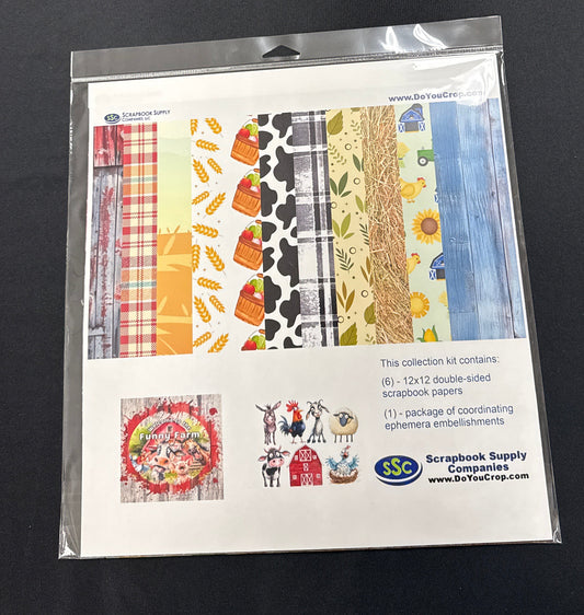 Scrapbook Supply Company Designs - November SO scrappy Retreat Collection Kit- Welcome To The Funny Farm
