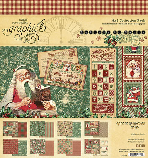 Graphic 45 - Graphic 45 Letters To Santa 8x8 Collection Pack