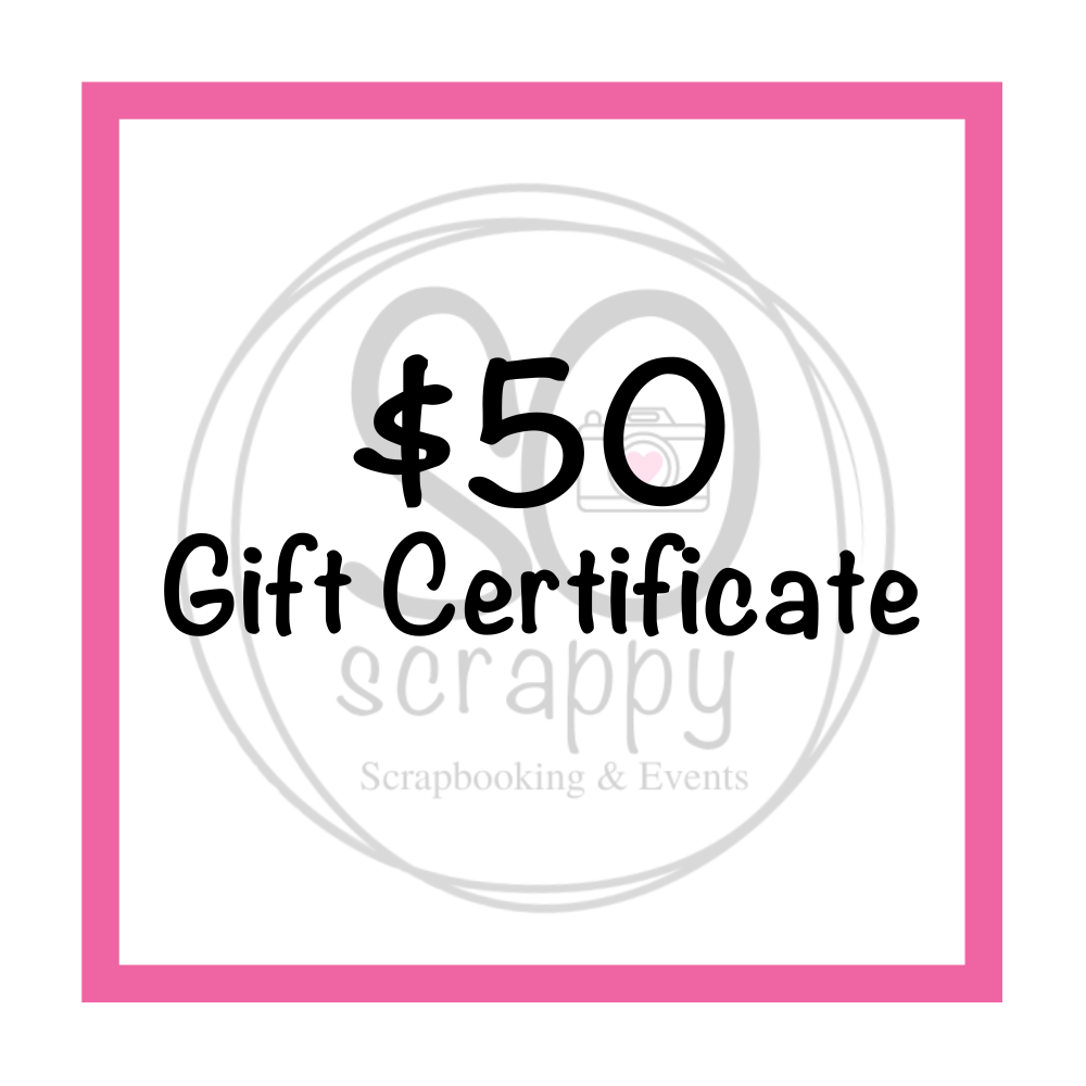 SO scrappy GIFT CERTIFICATE