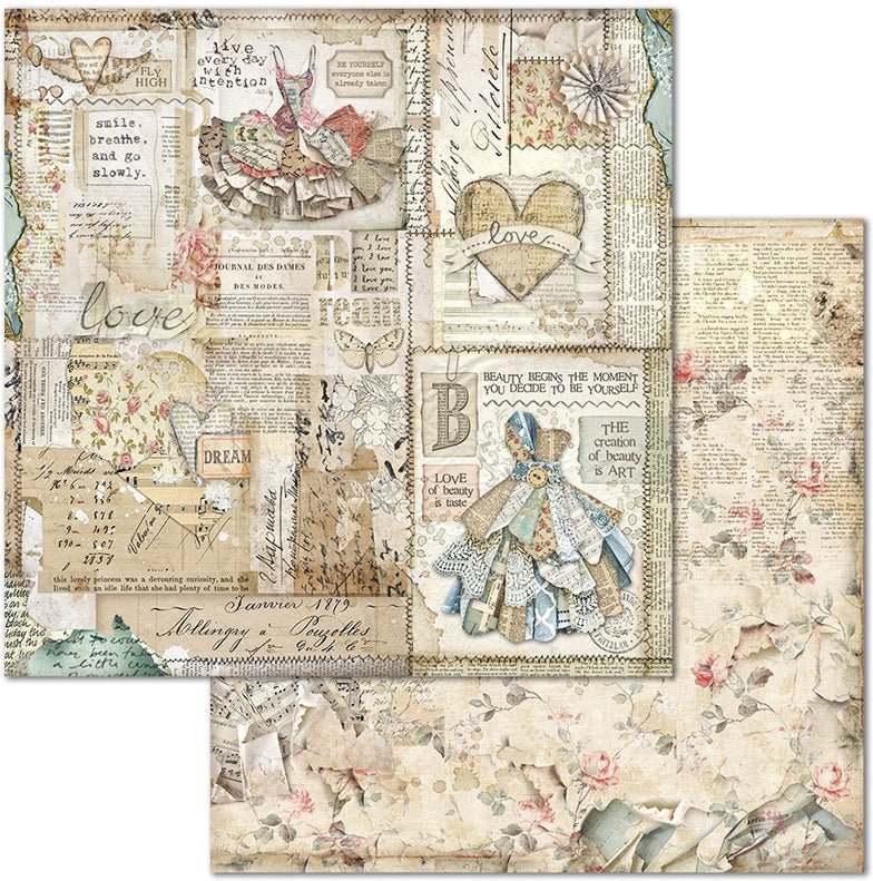 Stamperia - Imagine Collection - 8 x 8  Paper Pad
