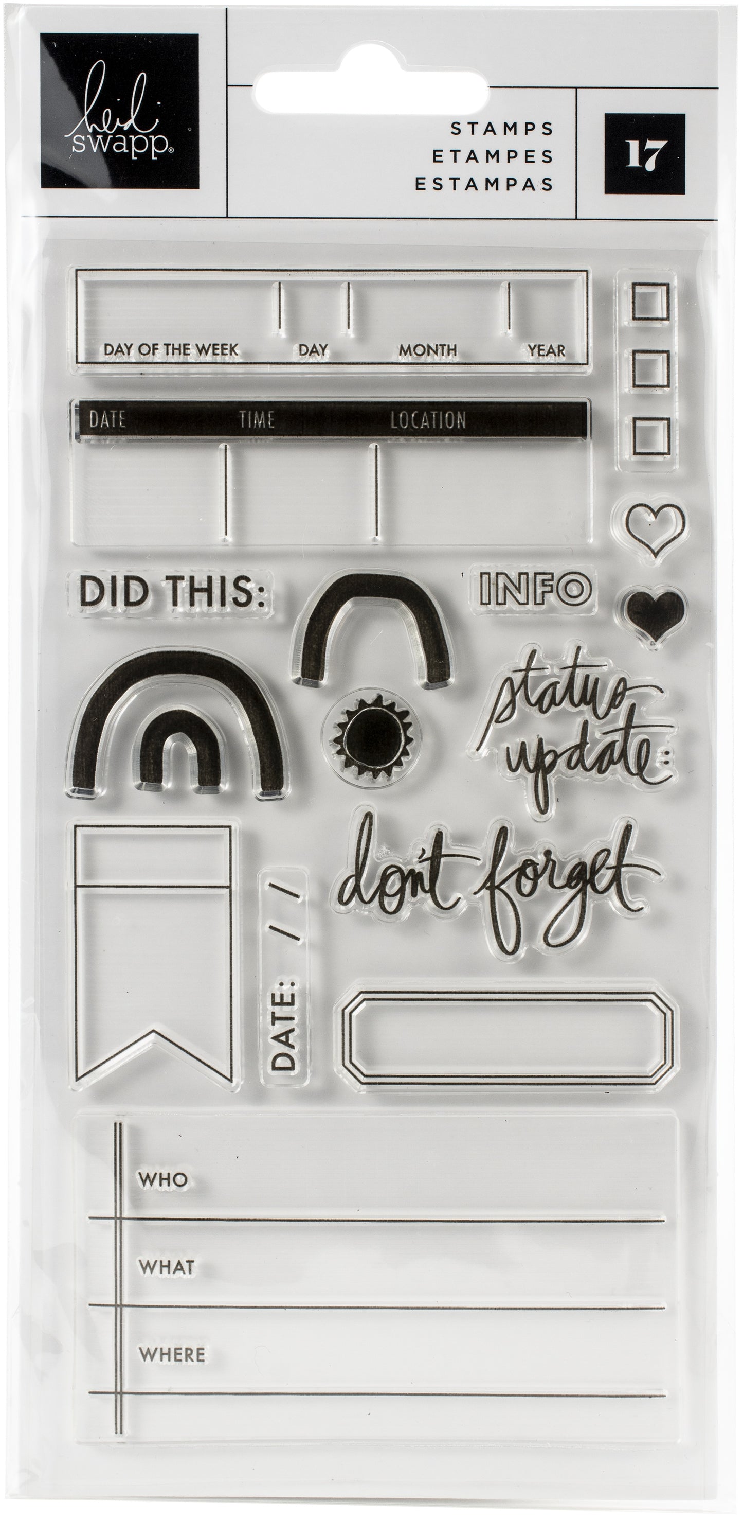 Heidi Swapp - Storyline Chapters - Clear Stamps
