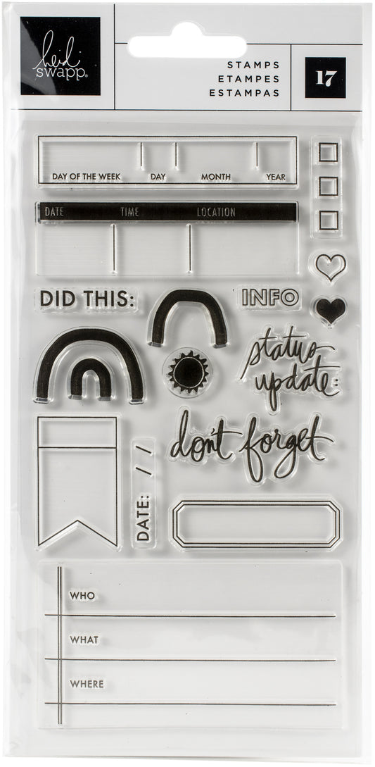 Heidi Swapp - Storyline Chapters - Clear Stamps
