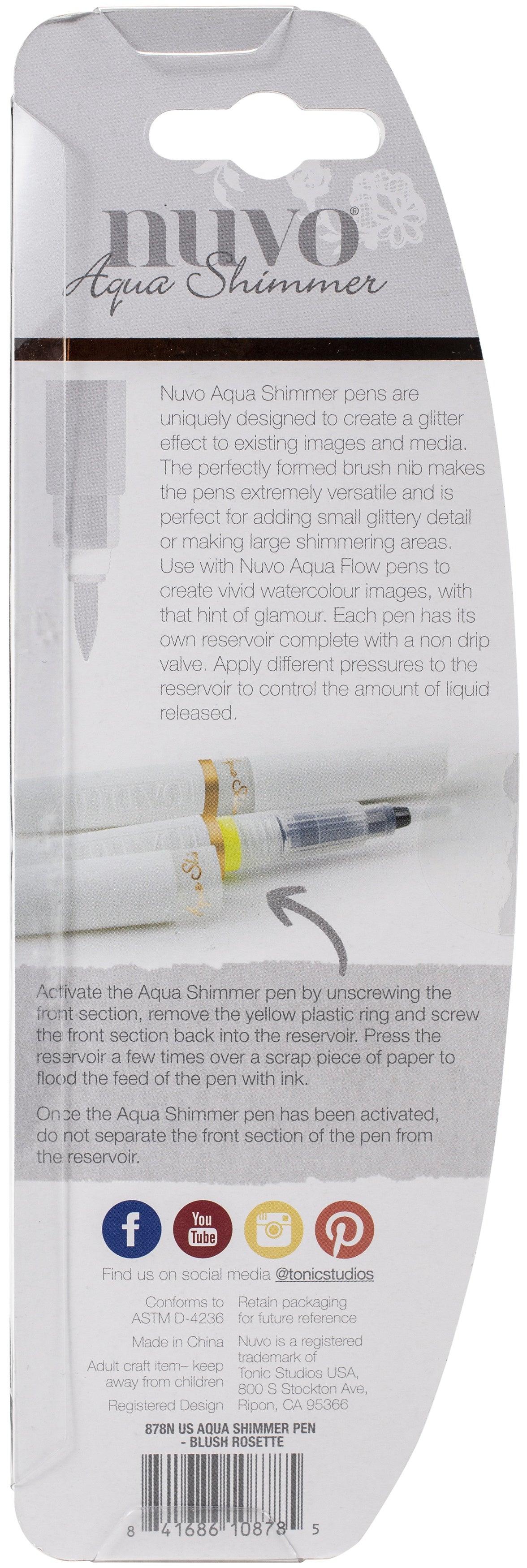 Nuvo Aqua Shimmer Pen - Blush Rosette