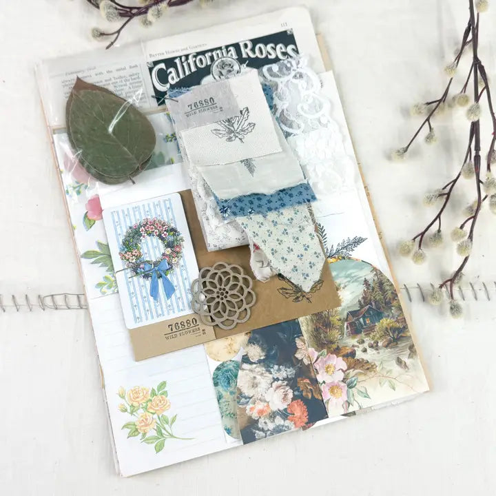 A House Of Books - Botanical and Nature Ephemera Kit For Junk Journaling