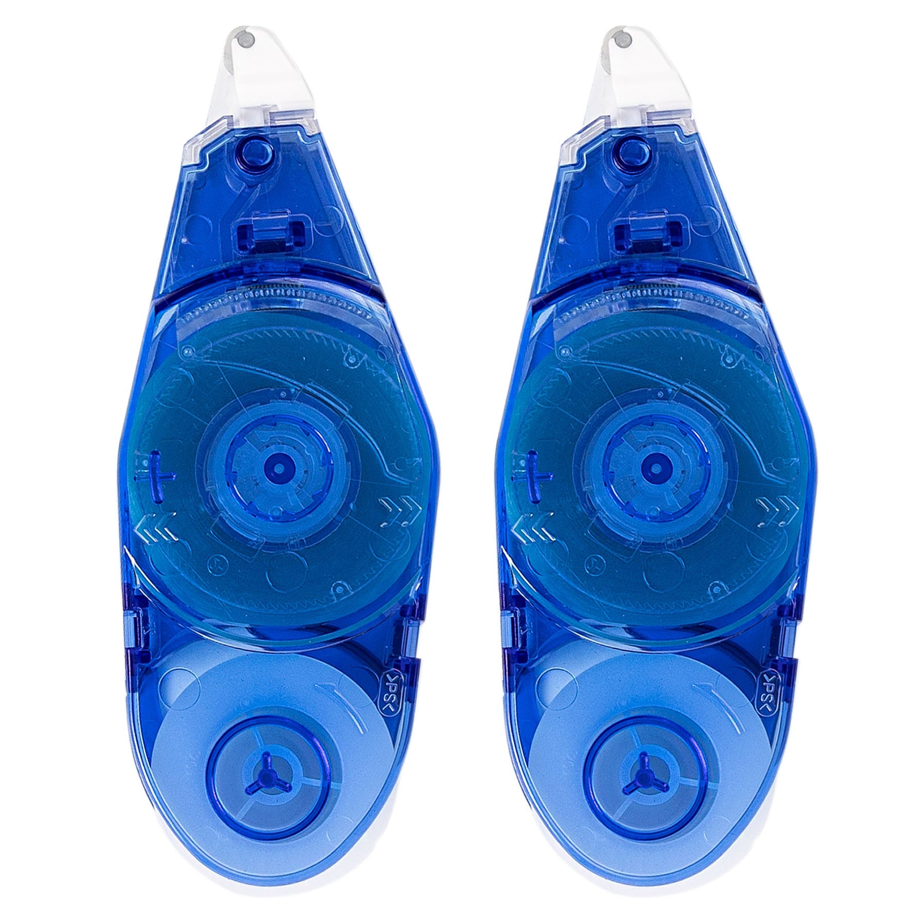 Two blue MonoAir adhesive refills on a white background