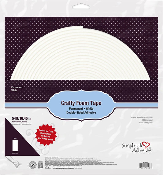 Scrapbook Adhesives Crafty Foam Tape Roll - White