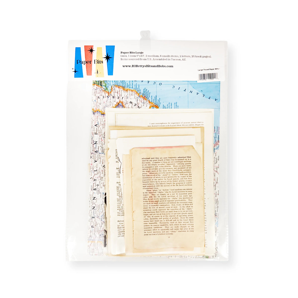 Betty's Bits And Bobs - Travel Paper Bits - Large