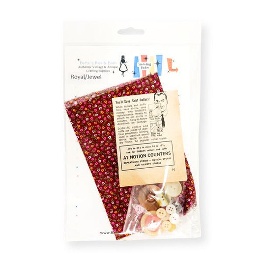 Betty's Bits And Bobs - Flat Sewing Bobs - Royal Jewel Tone