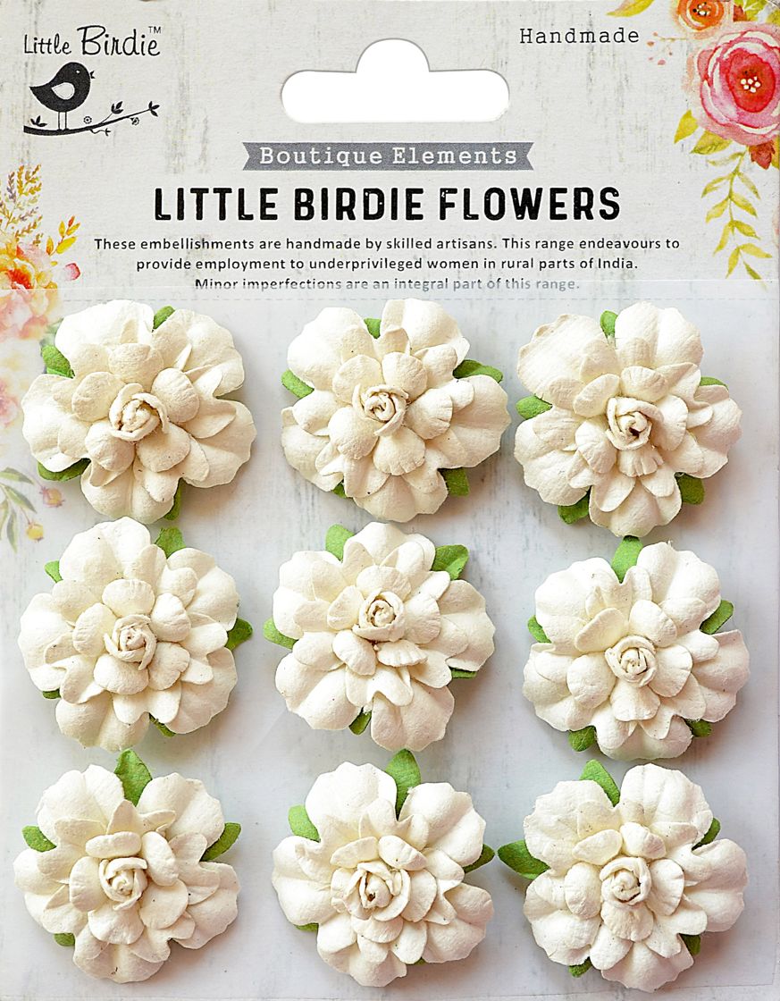 Little Birdie - Handmade Paper Flowers - Vincy Moonlight